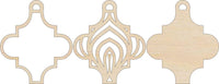 3D Laser Cut Ornament – Baltic Birch Wood Craft Supplies | DIY Wood Ornament Kit DS10 - The Wood Shape Store
