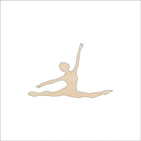 Dancer Wood Craft Shape - Laser Cut Baltic Birch Unfinished DIY Wood Art Supplies SPT601 - The Wood Shape Store