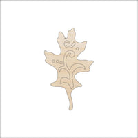 Leaf Wood Craft Shape - Laser Cut Baltic Birch Unfinished DIY Wood Art Supplies LEF35 - The Wood Shape Store