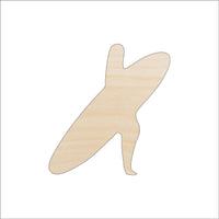 Surfer Wood Craft Shape - Laser Cut Baltic Birch Unfinished DIY Wood Art Supplies SPT238 - The Wood Shape Store