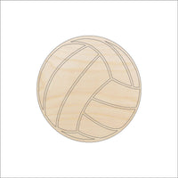 Volleyball Wood Craft Shape - Laser Cut Baltic Birch Unfinished DIY Wood Art Supplies SPT245 - The Wood Shape Store