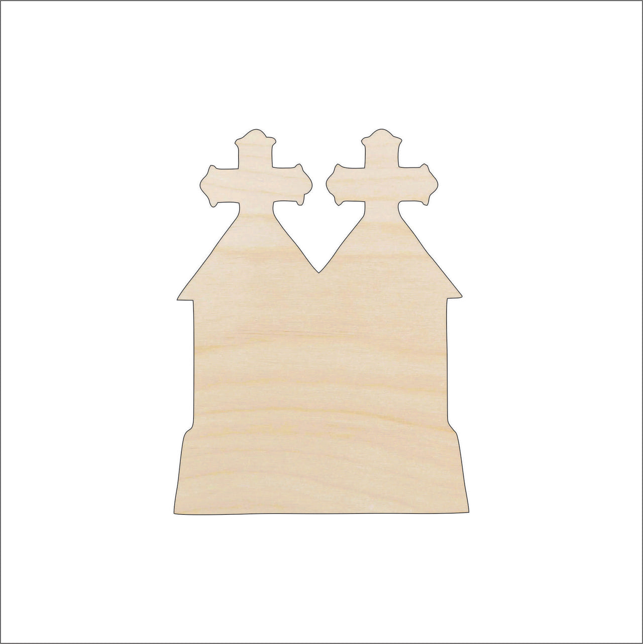 Tombstone Wood Craft Shape - Laser Cut Baltic Birch Unfinished DIY Wood Art Supplies FAL121 - The Wood Shape Store