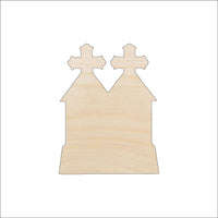 Tombstone Wood Craft Shape - Laser Cut Baltic Birch Unfinished DIY Wood Art Supplies FAL121 - The Wood Shape Store