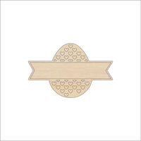 Easter Egg Wood Craft Shape - Laser Cut Baltic Birch Unfinished DIY Wood Art Supplies ESR33 - The Wood Shape Store