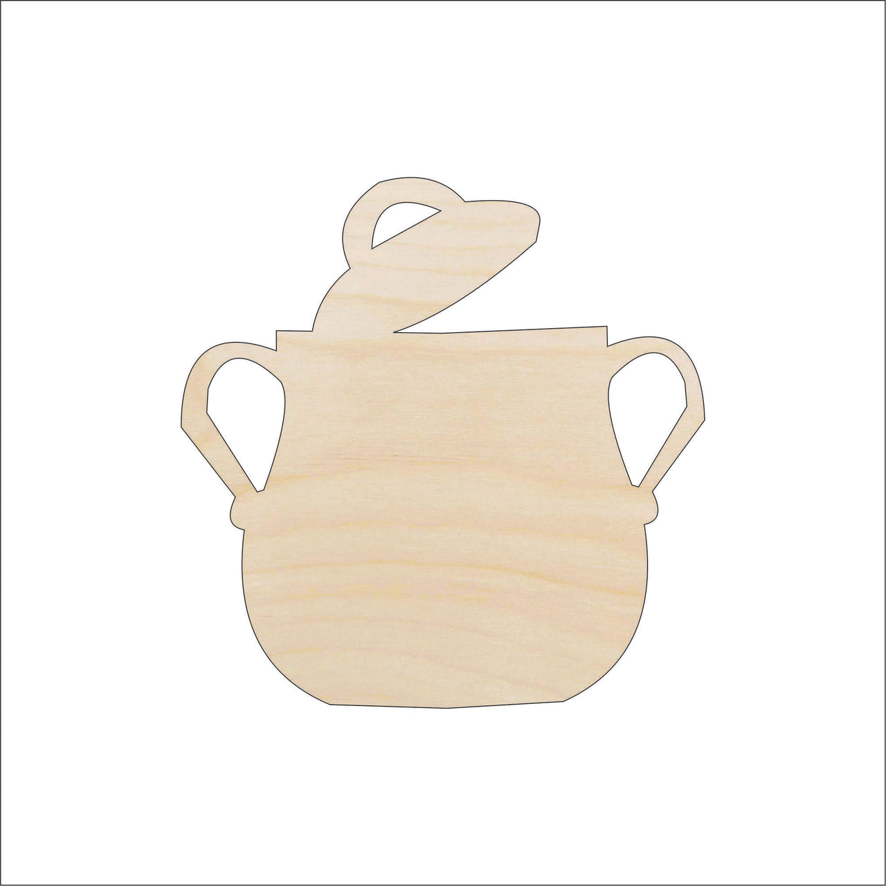 Jar Wood Craft Shape - Laser Cut Baltic Birch Unfinished DIY Wood Art Supplies FOD174 - The Wood Shape Store