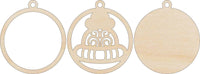 Hat 3D Laser Cut Ornament – Baltic Birch Wood Craft Supplies | DIY Wood Ornament Kit XM21 - The Wood Shape Store