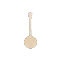 Banjo Wood Craft Shape - Laser Cut Baltic Birch Unfinished DIY Wood Art Supplies MSC22 - The Wood Shape Store