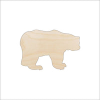Bear Wood Craft Shape – Laser Cut Baltic Birch Unfinished DIY Wood Art Supplies BER75 - The Wood Shape Store