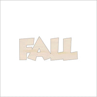 Fall Wood Craft Shape - Laser Cut Baltic Birch Unfinished DIY Wood Art Supplies WRD94 - The Wood Shape Store