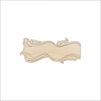 Banner - Wood Craft Shape - Laser Cut Baltic Birch Unfinished DIY Wood Art Supplies BNR30 - The Wood Shape Store