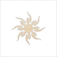Sun Wood Craft Shape - Laser Cut Baltic Birch Unfinished DIY Wood Art Supplies SKY36 - The Wood Shape Store