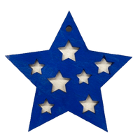 America 3D Laser Cut Ornament – Baltic Birch Wood Craft Supplies | DIY Wood Ornament Kit US3 - The Wood Shape Store
