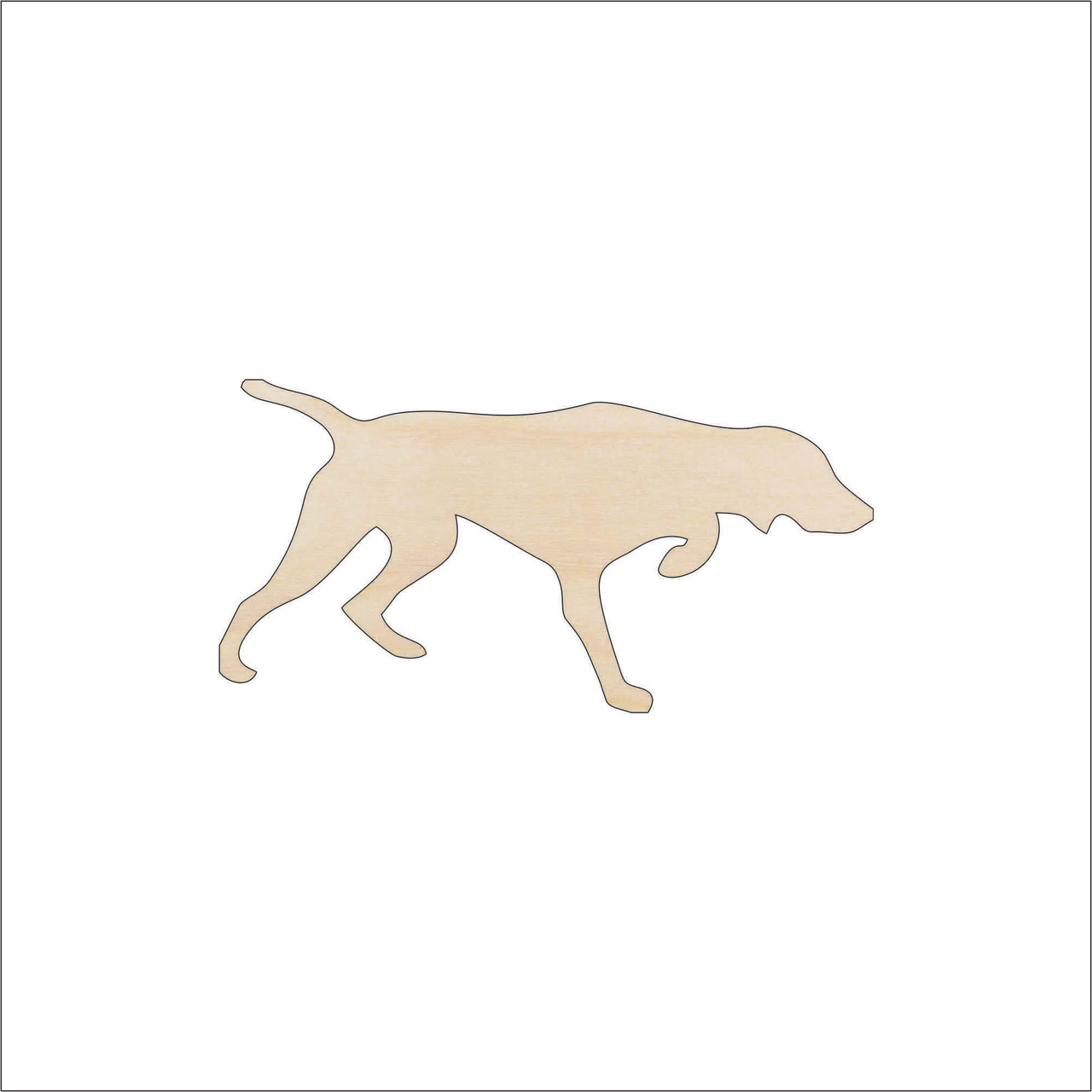 Dog Wood Craft Shape - Laser Cut Baltic Birch Unfinished DIY Wood Art Supplies DOG104 - The Wood Shape Store
