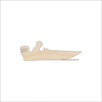Boat Wood Craft Shape - Laser Cut Baltic Birch Unfinished DIY Wood Art Supplies BOT33 - The Wood Shape Store