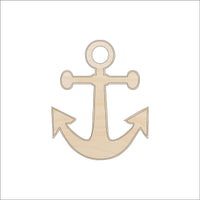 Anchor Wood Craft Shape – Laser Cut Baltic Birch Unfinished DIY Wood Art Supplies ANC16 - The Wood Shape Store