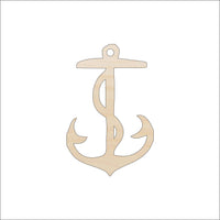 Anchor Wood Craft Shape – Laser Cut Baltic Birch Unfinished DIY Wood Art Supplies ANC1 - The Wood Shape Store