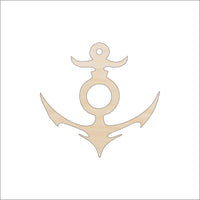 Anchor Wood Craft Shape – Laser Cut Baltic Birch Unfinished DIY Wood Art Supplies ANC9 - The Wood Shape Store