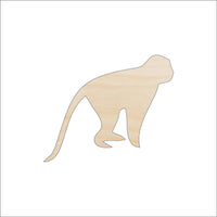 Monkey Wood Craft Shape – Laser Cut Baltic Birch Unfinished DIY Wood Art Supplies APE7 - The Wood Shape Store