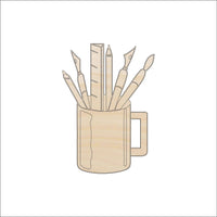 Art Tools Wood Craft Shape – Laser Cut Baltic Birch Unfinished DIY Wood Art Supplies ART9 - The Wood Shape Store