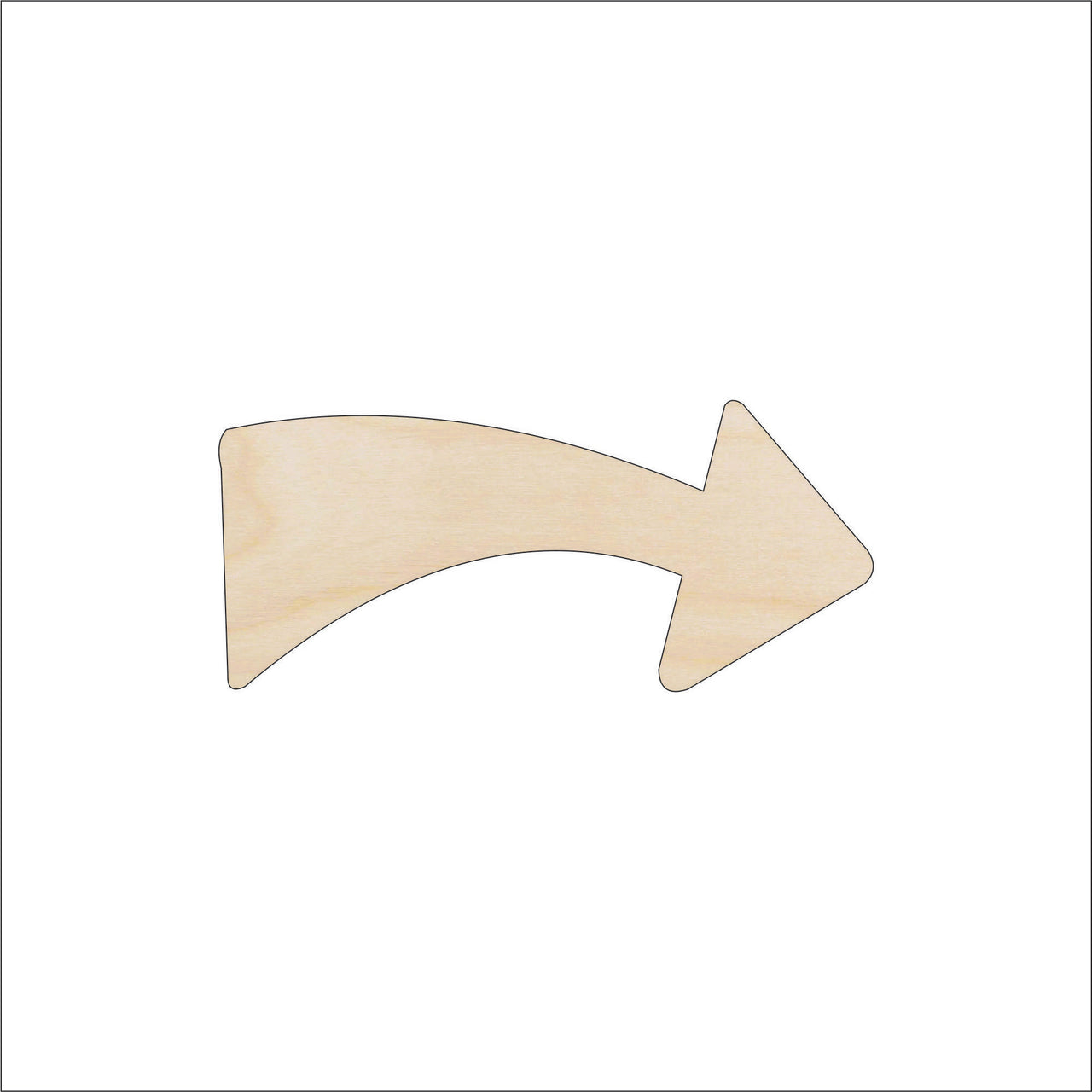 Arrow Wood Craft Shape – Laser Cut Baltic Birch Unfinished DIY Wood Art Supplies ARW12 - The Wood Shape Store