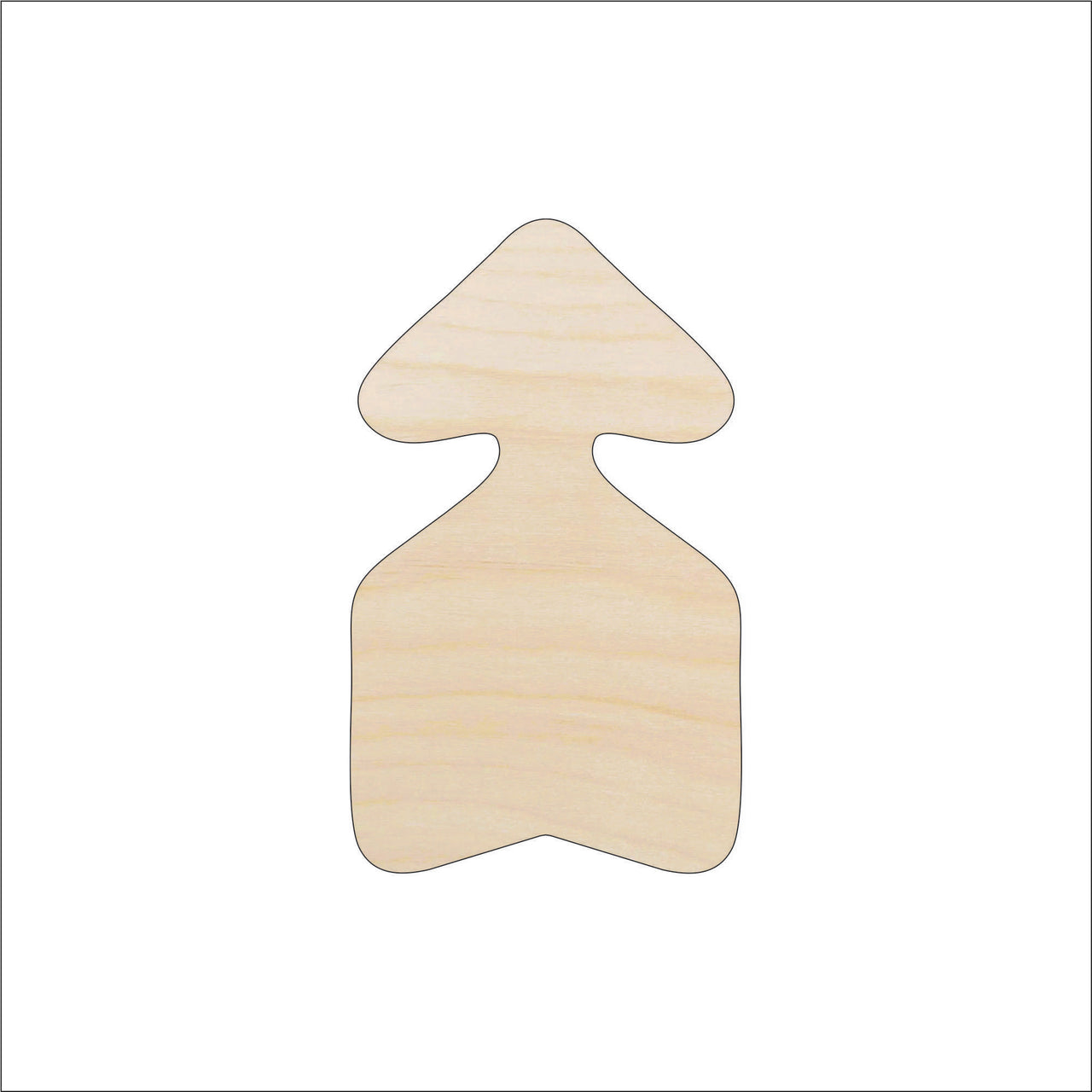 Arrow Wood Craft Shape – Laser Cut Baltic Birch Unfinished DIY Wood Art Supplies ARW19 - The Wood Shape Store