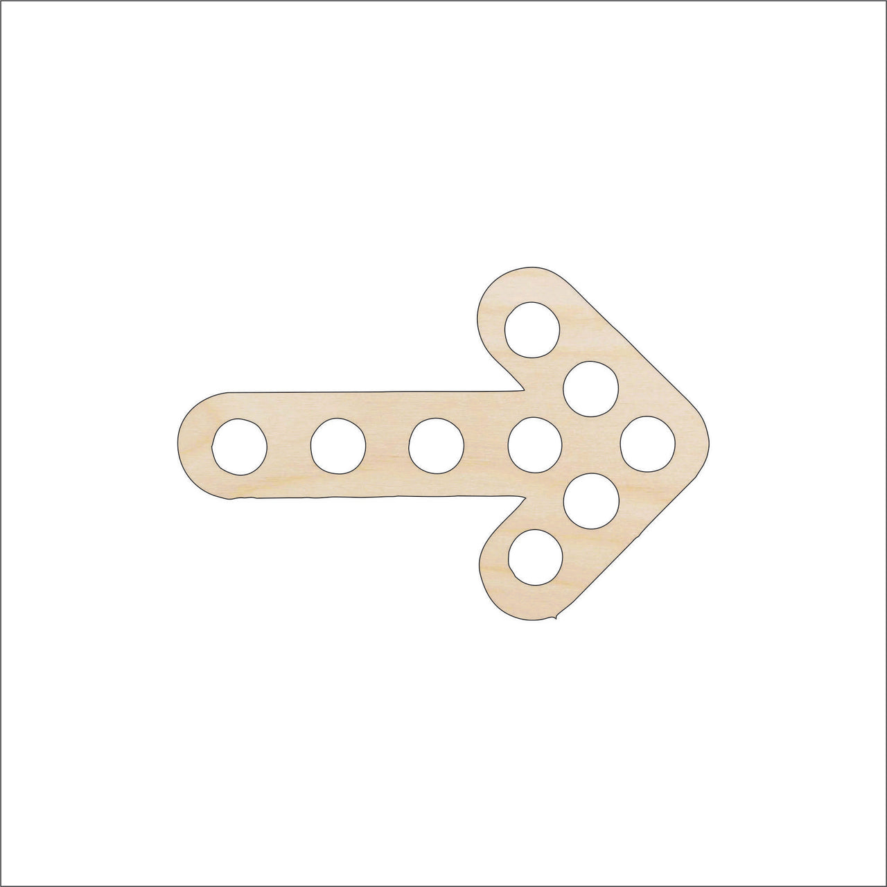 Arrow Wood Craft Shape – Laser Cut Baltic Birch Unfinished DIY Wood Art Supplies ARW1 - The Wood Shape Store