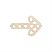Arrow Wood Craft Shape – Laser Cut Baltic Birch Unfinished DIY Wood Art Supplies ARW1 - The Wood Shape Store