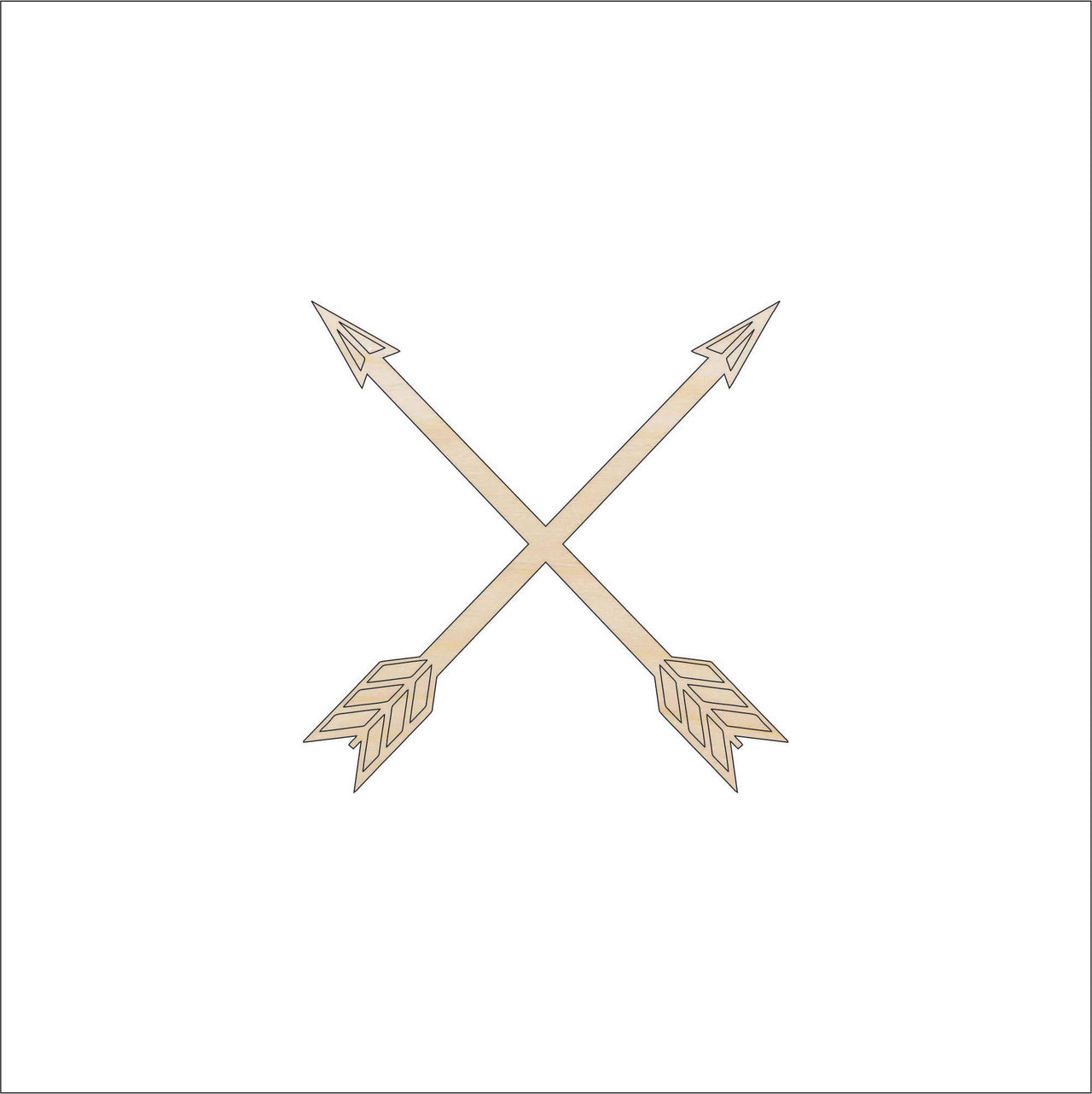 Arrows Wood Craft Shape – Laser Cut Baltic Birch Unfinished DIY Wood Art Supplies ARW21 - The Wood Shape Store