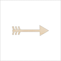 Arrow Wood Craft Shape – Laser Cut Baltic Birch Unfinished DIY Wood Art Supplies ARW5 - The Wood Shape Store