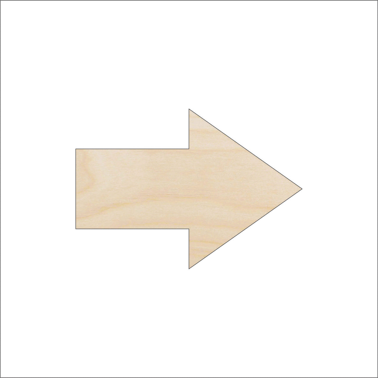 Arrow Wood Craft Shape – Laser Cut Baltic Birch Unfinished DIY Wood Art Supplies ARW8 - The Wood Shape Store