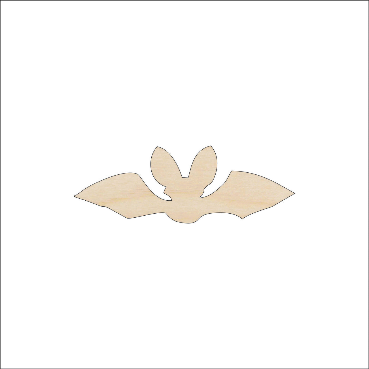 Flying Bat Wood Craft Shape – Laser Cut Baltic Birch Unfinished DIY Wood Art Supplies BAT13 - The Wood Shape Store