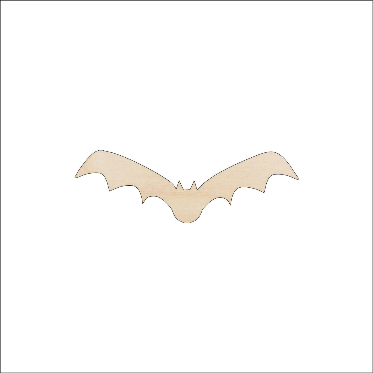 Flying Bat Wood Craft Shape – Laser Cut Baltic Birch Unfinished DIY Wood Art Supplies BAT14 - The Wood Shape Store