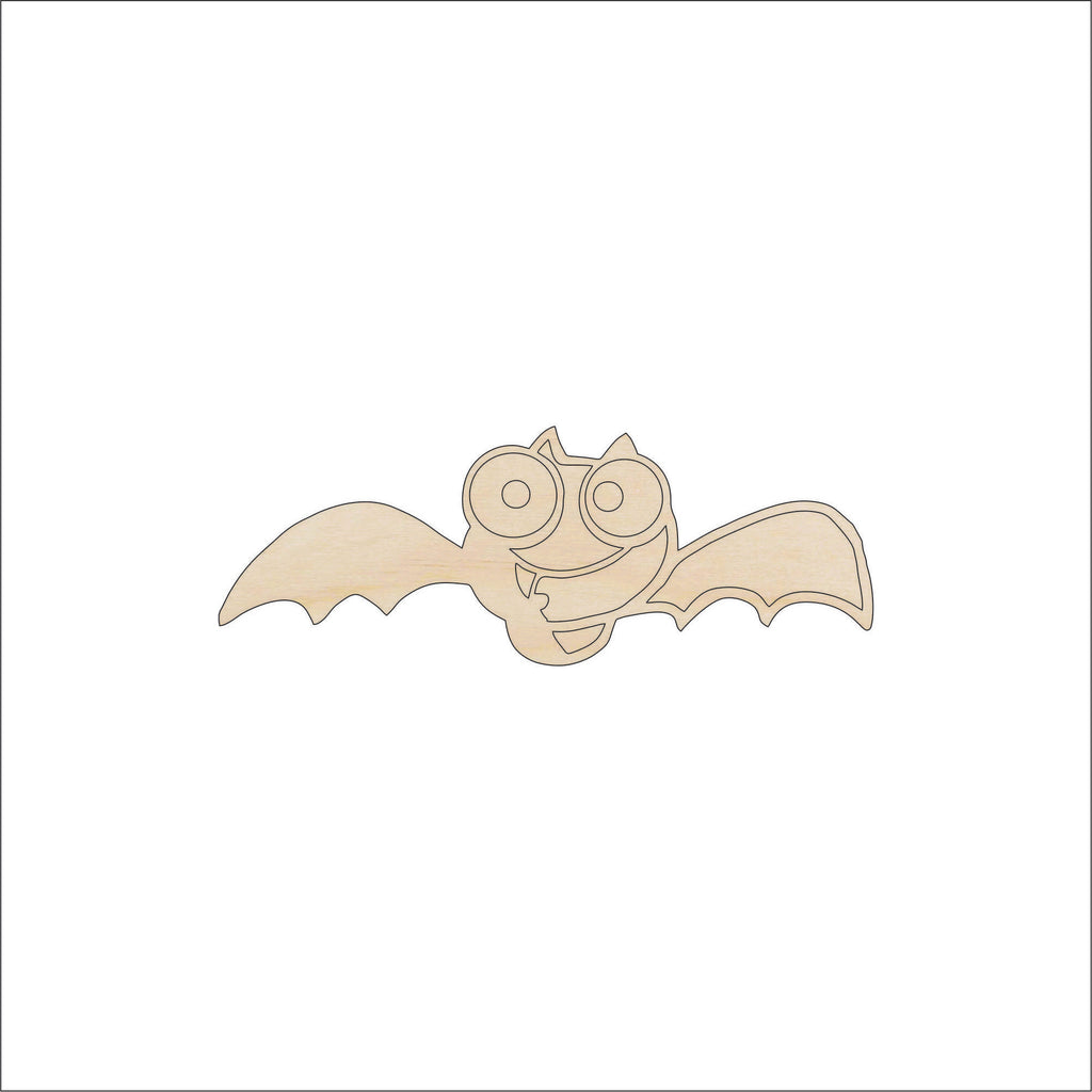 Flying Bat Wood Craft Shape Laser Cut Out & Unfinished DIY Craft Supply BAT3