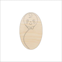 Swaddled Baby Wood Craft Shape – Laser Cut Baltic Birch Unfinished DIY Wood Art Supplies BBY11 - The Wood Shape Store