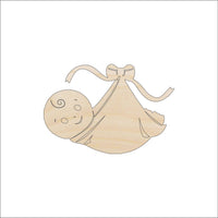 Baby Wood Craft Shape – Laser Cut Baltic Birch Unfinished DIY Wood Art Supplies BBY14 - The Wood Shape Store