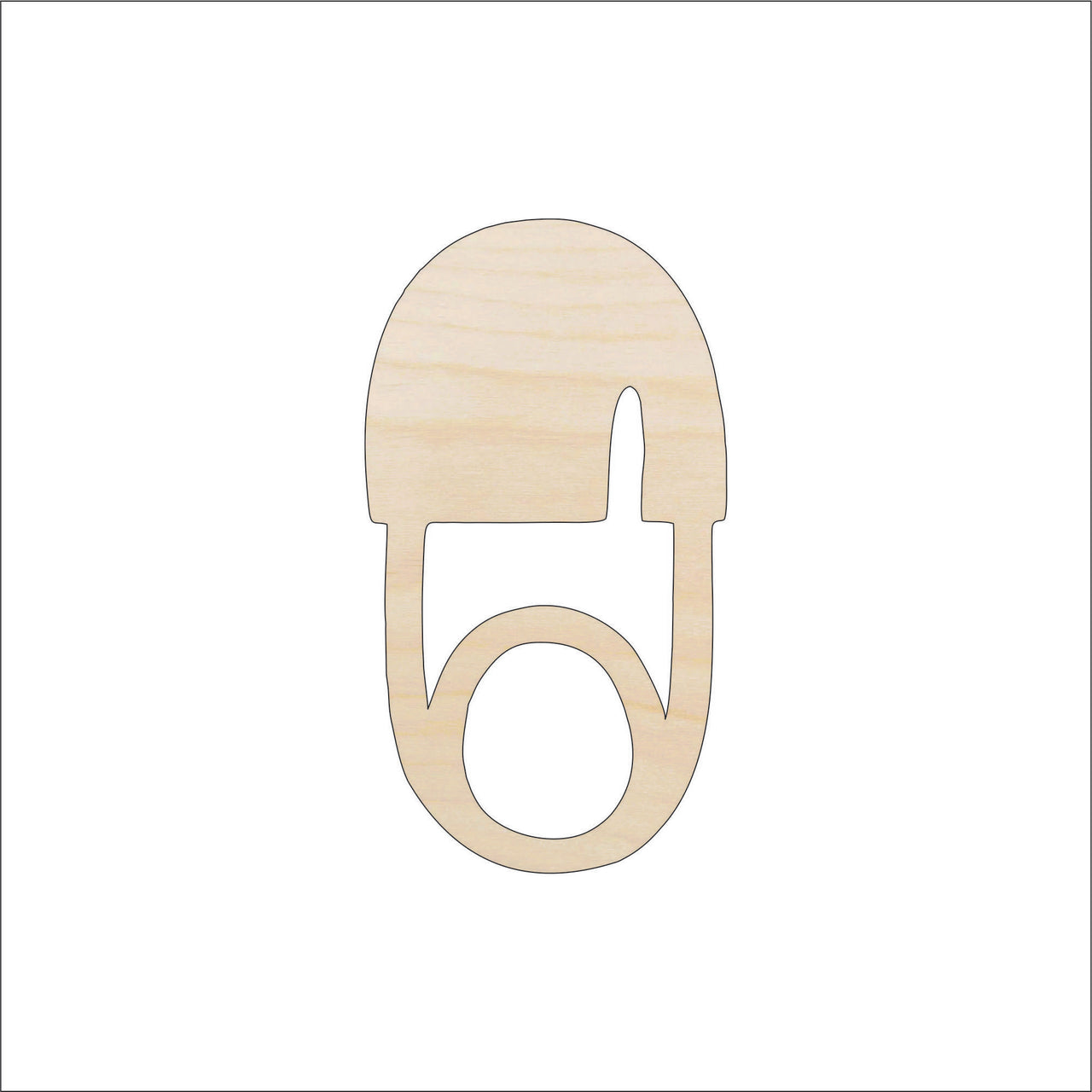 Baby Pin Wood Craft Shape – Laser Cut Baltic Birch Unfinished DIY Wood Art Supplies BBY27 - The Wood Shape Store