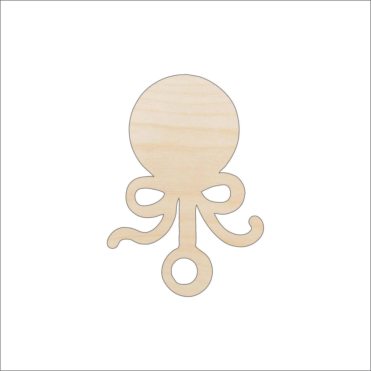 Baby Rattle Wood Craft Shape – Laser Cut Baltic Birch Unfinished DIY Wood Art Supplies BBY33 - The Wood Shape Store