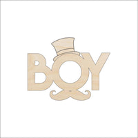 Baby Boy Wood Craft Shape – Laser Cut Baltic Birch Unfinished DIY Wood Art Supplies BBY36 - The Wood Shape Store