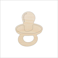 Baby Pacifier Wood Craft Shape – Laser Cut Baltic Birch Unfinished DIY Wood Art Supplies BBY49 - The Wood Shape Store