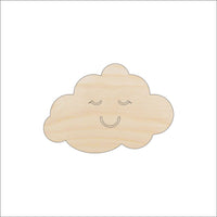 Cloud Wood Craft Shape – Laser Cut Baltic Birch Unfinished DIY Wood Art Supplies BBY53 - The Wood Shape Store