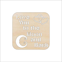 Kiss Me Sign Wood Craft Shape Laser Cut Baltic Birch Unfinished DIY Wood Art Supplies - BBY58 - The Wood Shape Store