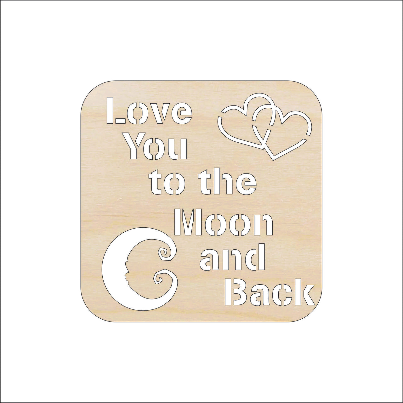 Baby Sign Wood Craft Shape – Laser Cut Baltic Birch Unfinished DIY Wood Art Supplies BBY64 - The Wood Shape Store