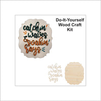 Catching Waves 3D Laser Cut Door Sign – Baltic Birch Wood Craft Supplies | DIY Kit BC104 - The Wood Shape Store