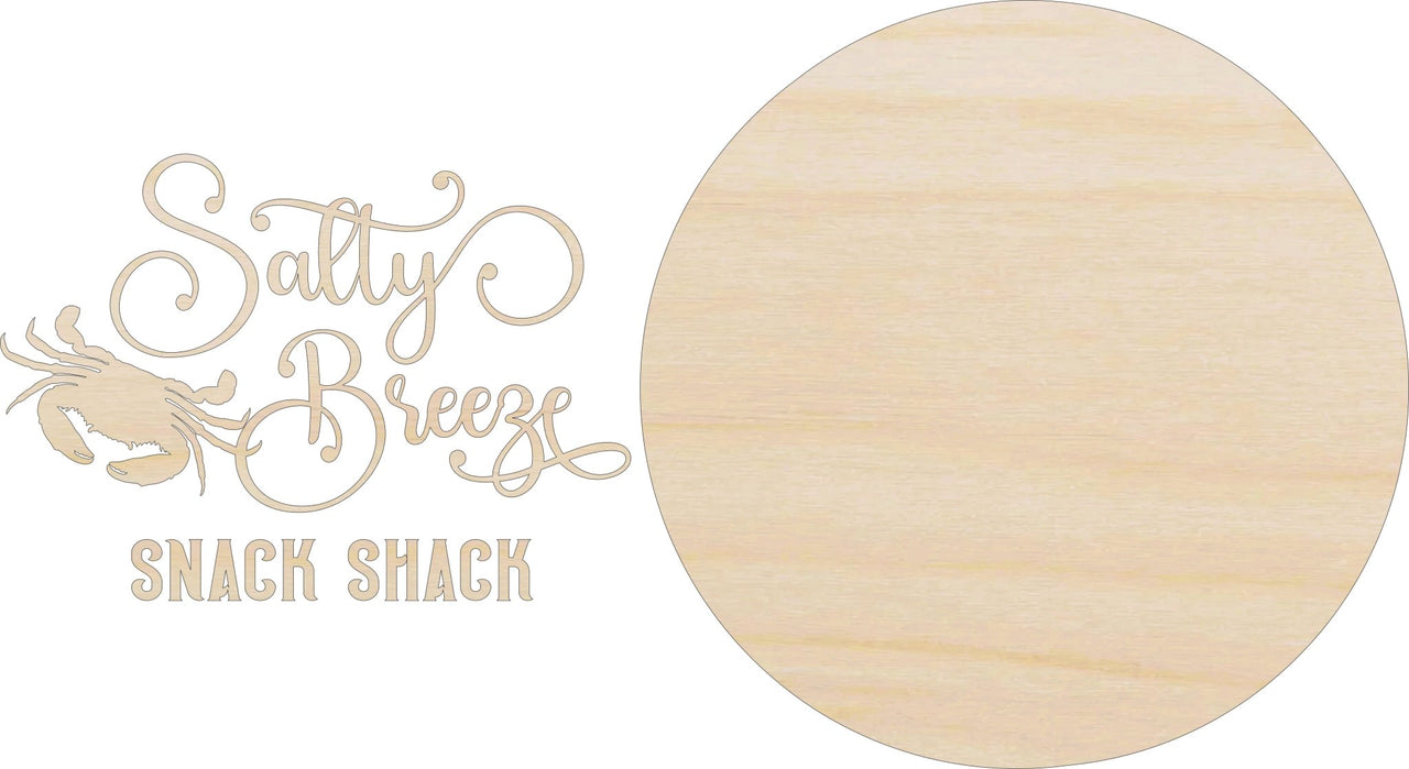 Crab Shack 3D Laser Cut Door Sign – Baltic Birch Wood Craft Supplies | DIY Kit BC107 - The Wood Shape Store