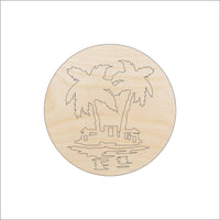Palm Tree Wood Craft Shape – Laser Cut Baltic Birch Unfinished DIY Wood Art Supplies BCH11 - The Wood Shape Store