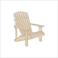 Chair Wood Craft Shape – Laser Cut Baltic Birch Unfinished DIY Wood Art Supplies BCH12 - The Wood Shape Store