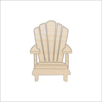 Chair Adirondack Wood Craft Shape – Laser Cut Baltic Birch Unfinished DIY Wood Art Supplies BCH13 - The Wood Shape Store