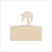 Palm Tree Wood Craft Shape – Laser Cut Baltic Birch Unfinished DIY Wood Art Supplies BCH15 - The Wood Shape Store
