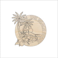Beach Wood Craft Shape – Laser Cut Baltic Birch Unfinished DIY Wood Art Supplies BCH21 - The Wood Shape Store