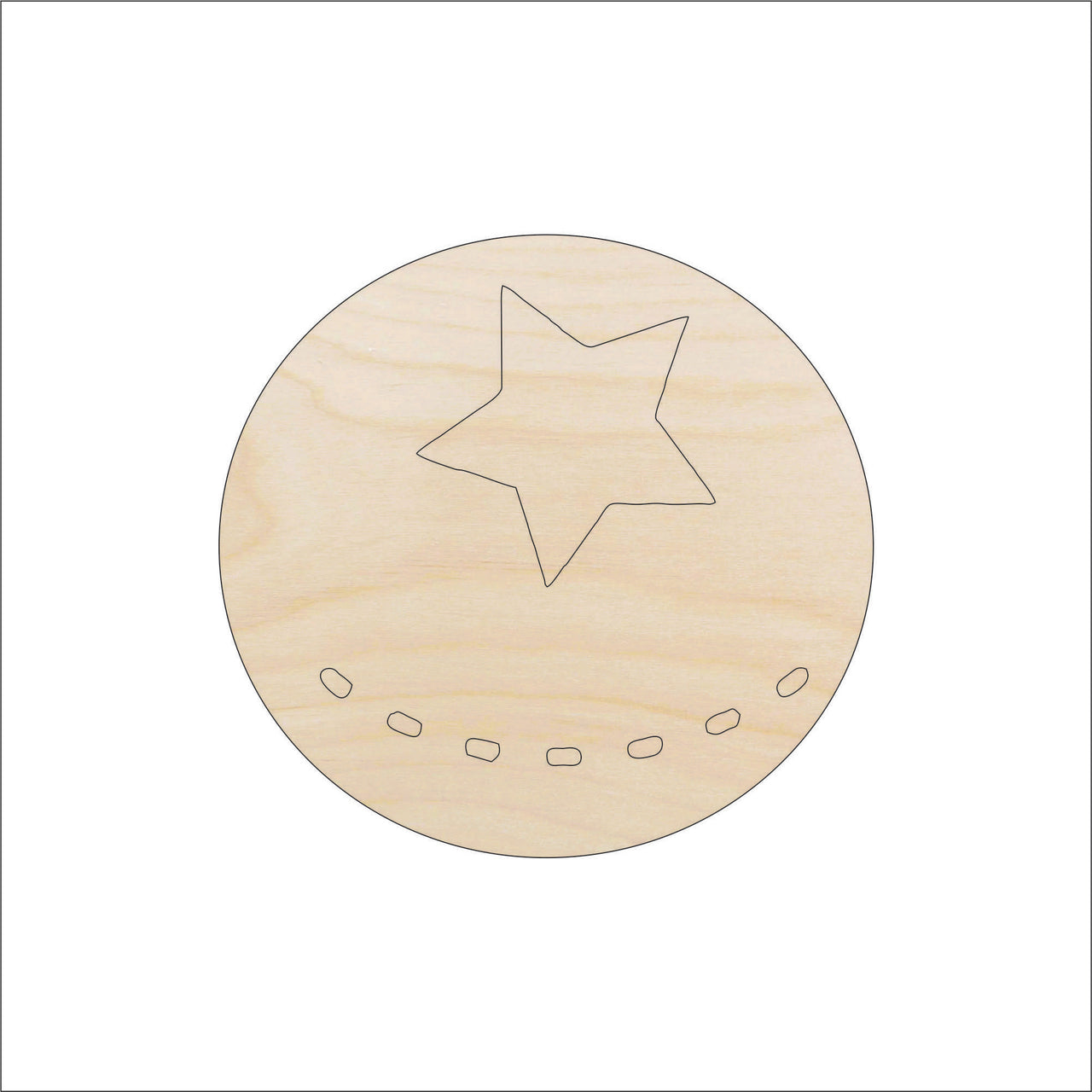 Beach Ball Wood Craft Shape – Laser Cut Baltic Birch Unfinished DIY Wood Art Supplies BCH2 - The Wood Shape Store